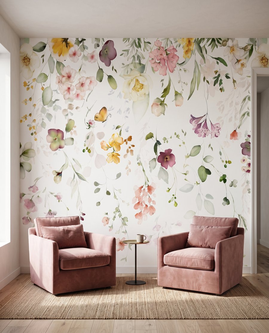 Flores em cascata — interior 3