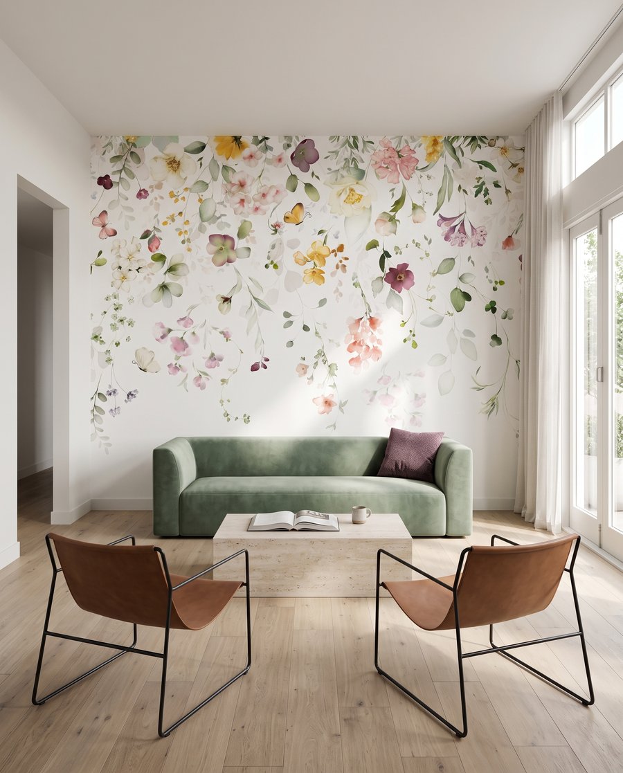 Flores em cascata — interior 2