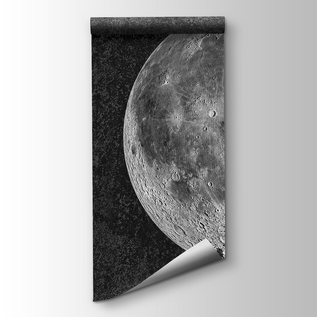 Lua em negro noturno — vista do produto