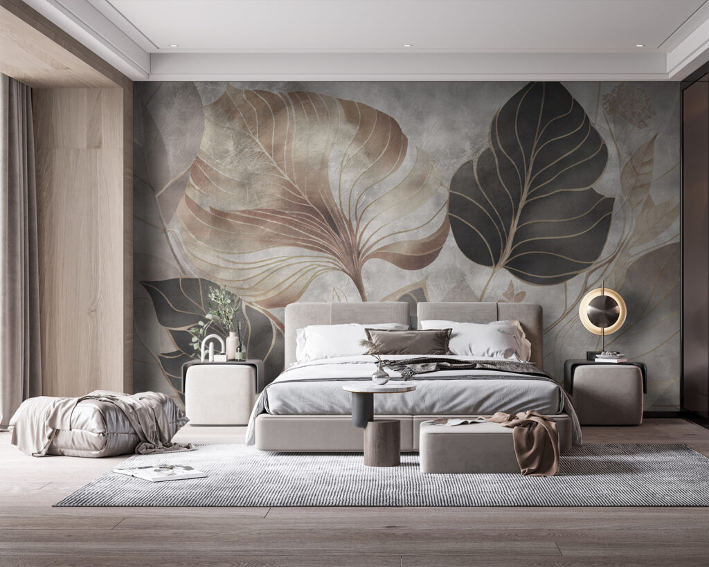 Folhas em camadas terrosas — interior 1