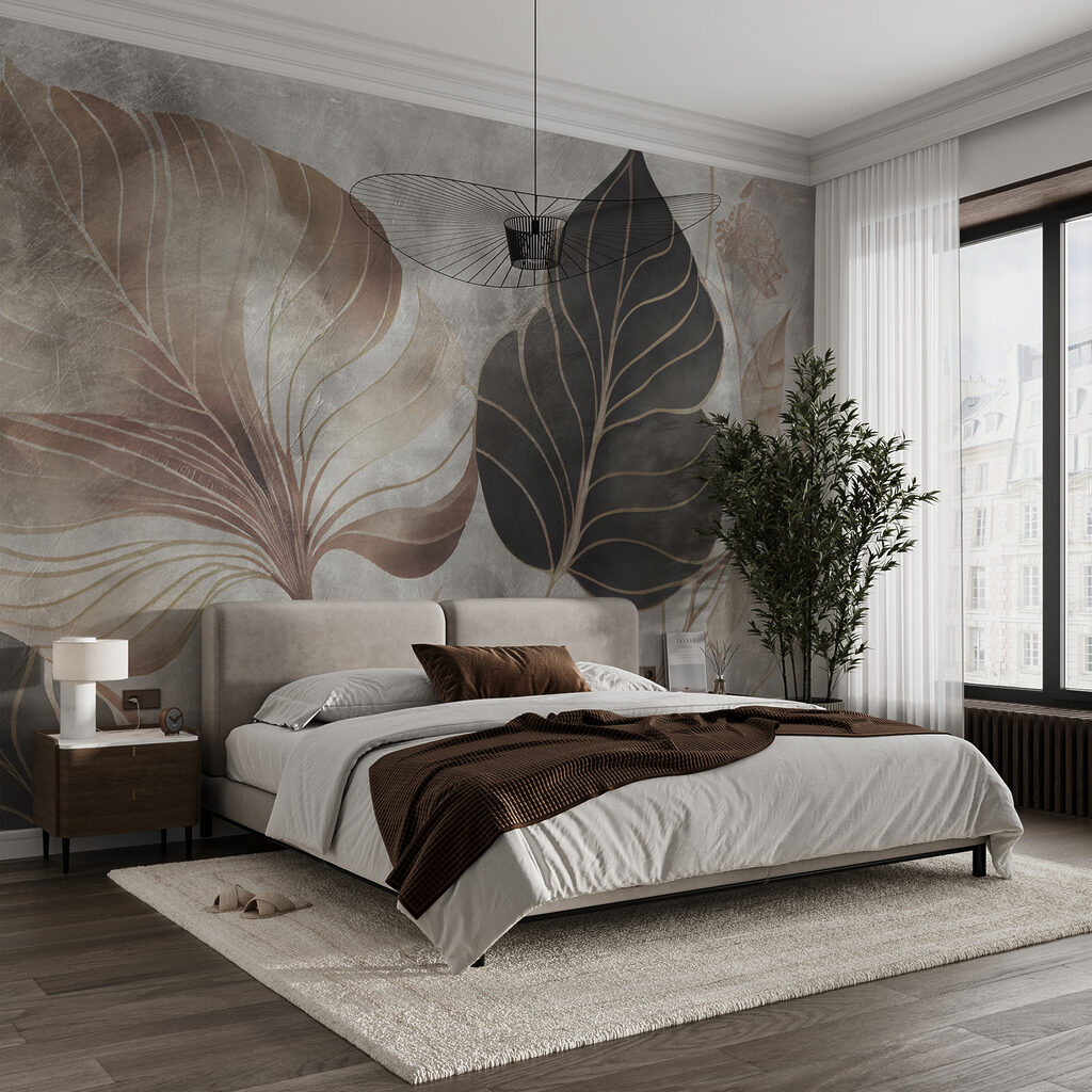 Folhas em camadas terrosas — interior 5