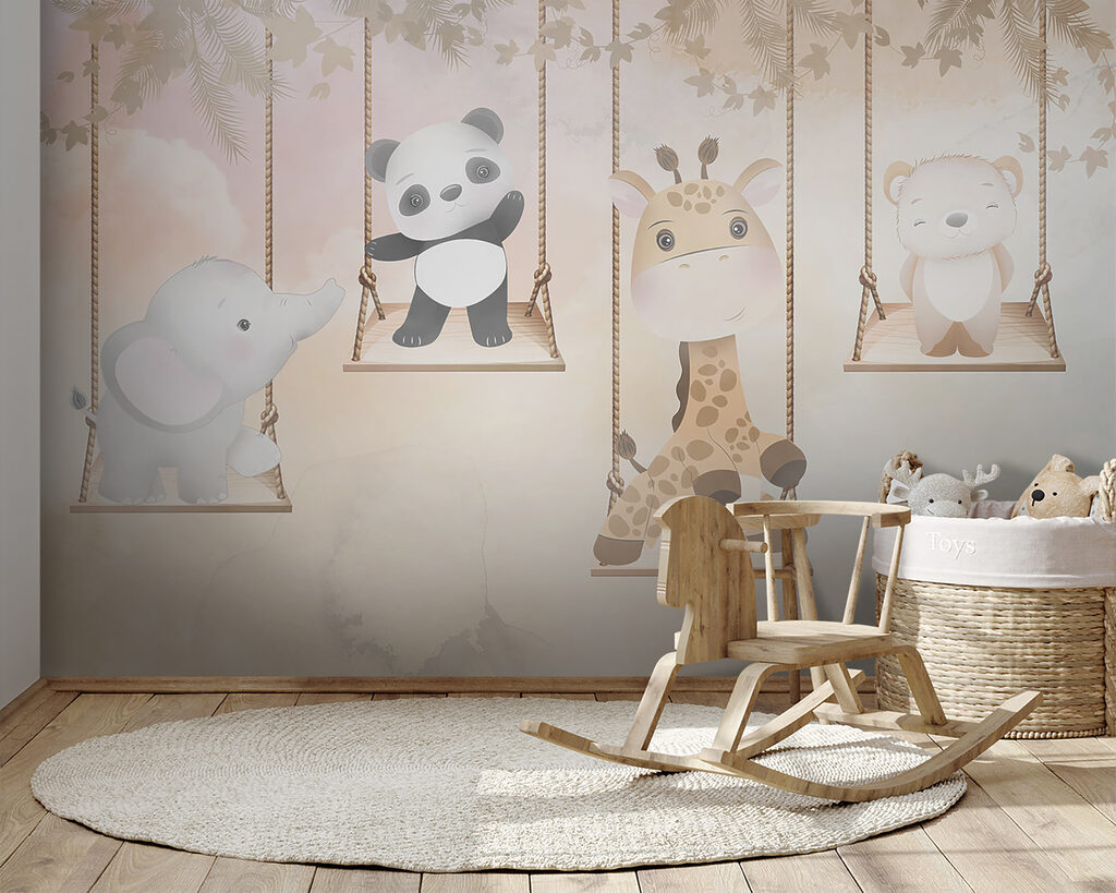 Animais em baloiços — interior 4
