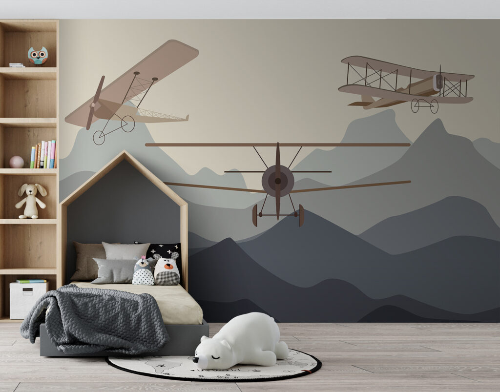 Três aviões sobre montanhas — interior 2