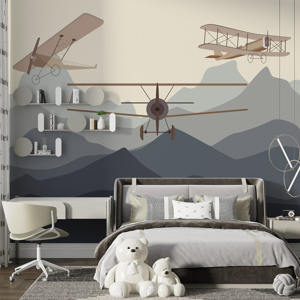 Três aviões sobre montanhas — interior 4