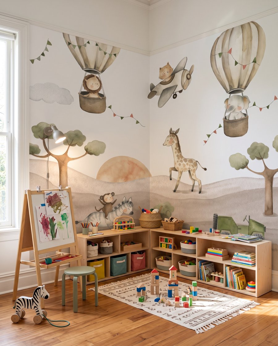 Safari sob balões — interior 2