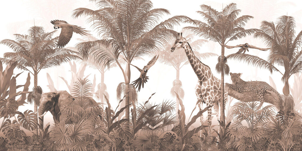 Safari em tons castanhos — design completo