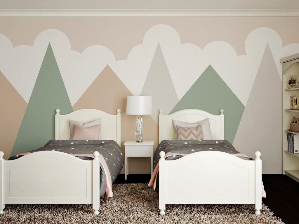 Montanhas pastel sob nuvens — interior 4