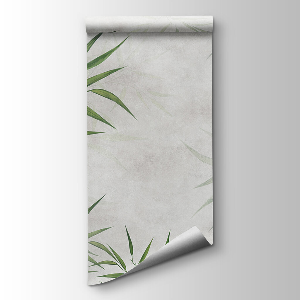 Bambu verde sobre branco — vista do produto