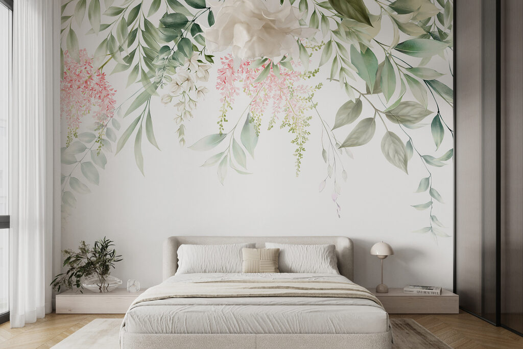Flores e folhas pendentes — interior 7