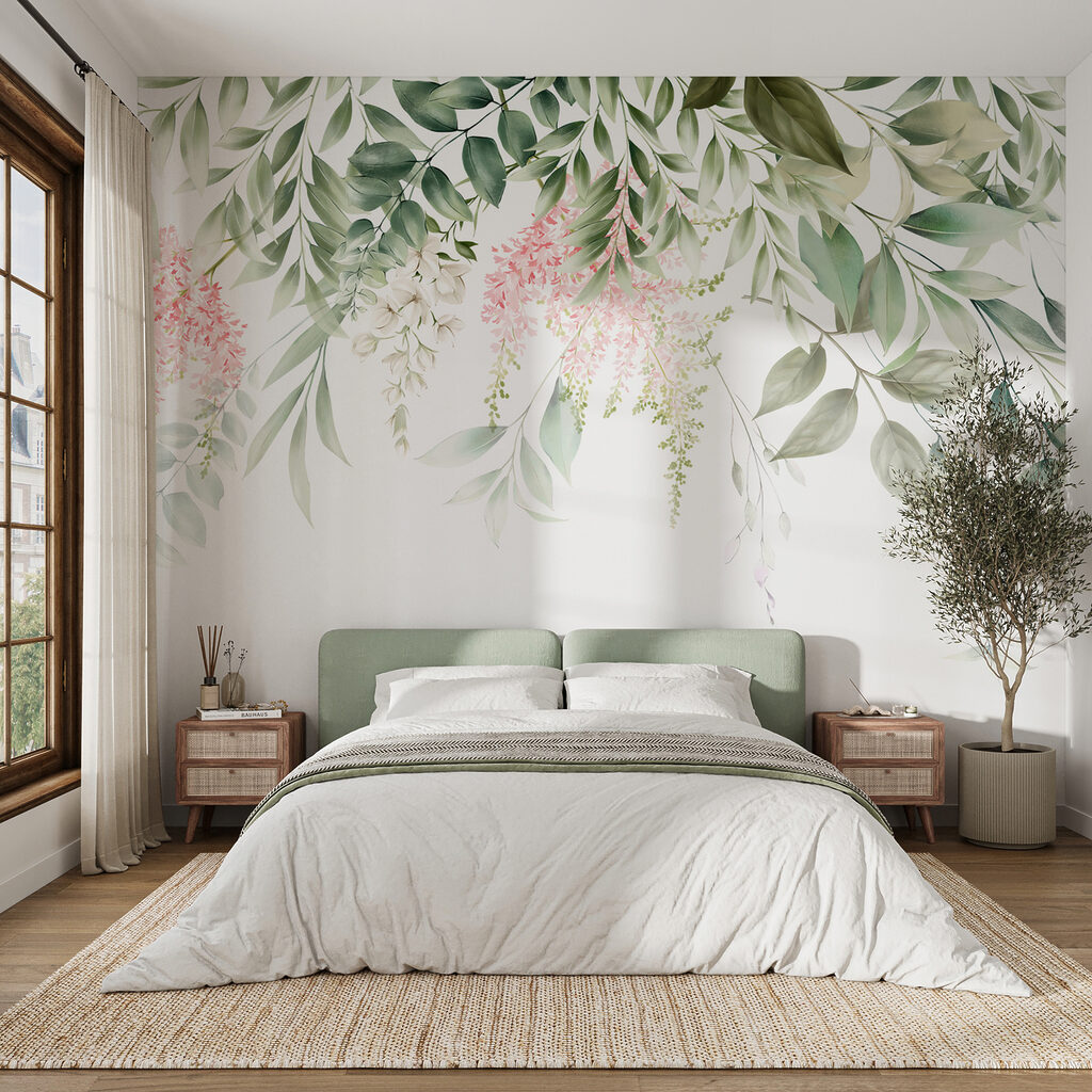 Flores e folhas pendentes — interior 9