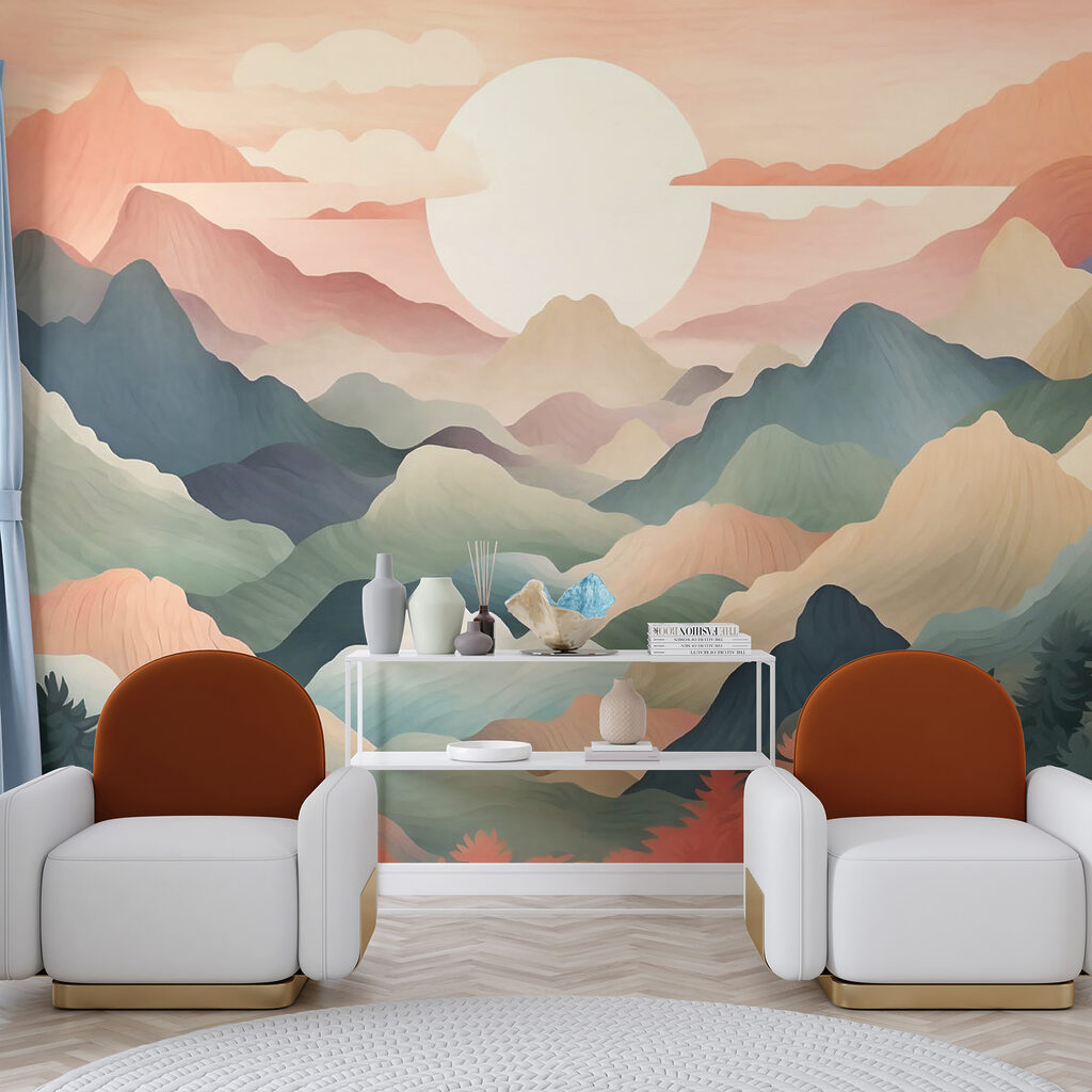 Sol entre montanhas coloridas — interior 4