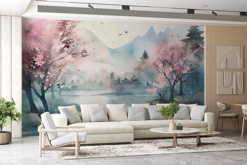 Flores refletidas na água — interior 5