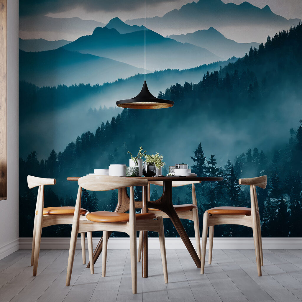 Névoa azul sobre encostas — interior 5