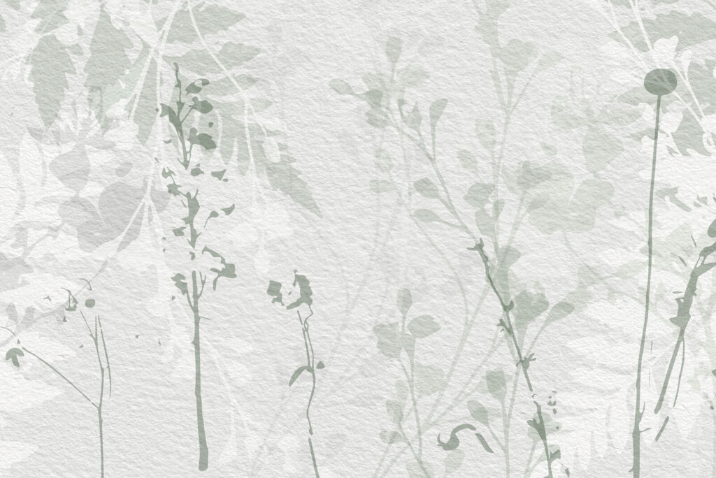 Silhuetas verdes sobrepostas — design completo