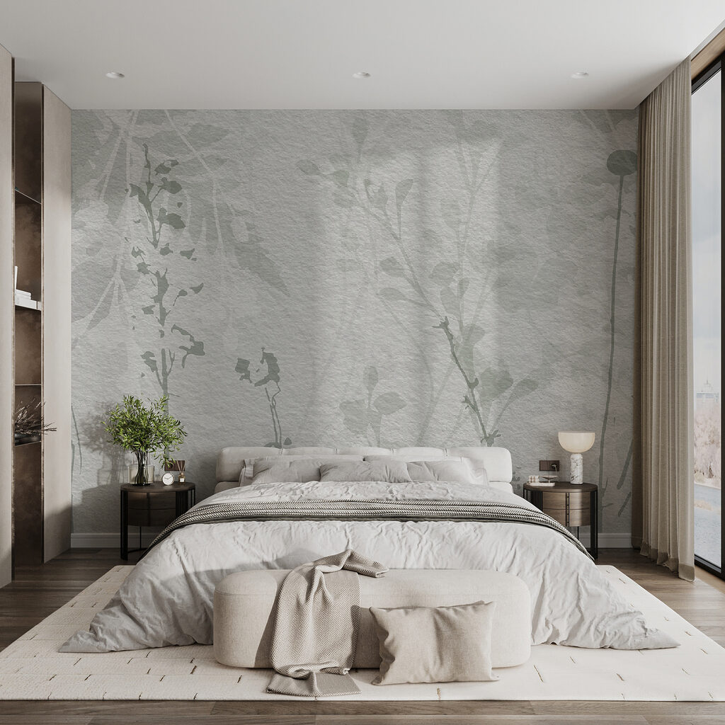 Silhuetas verdes sobrepostas — interior 4