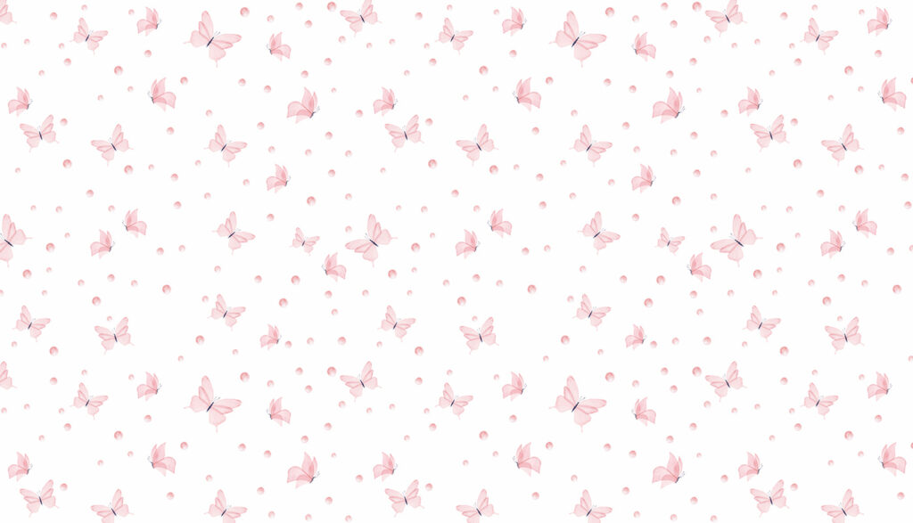 Borboletas espalhadas em branco — design completo
