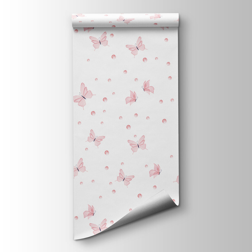 Borboletas espalhadas em branco — vista do produto
