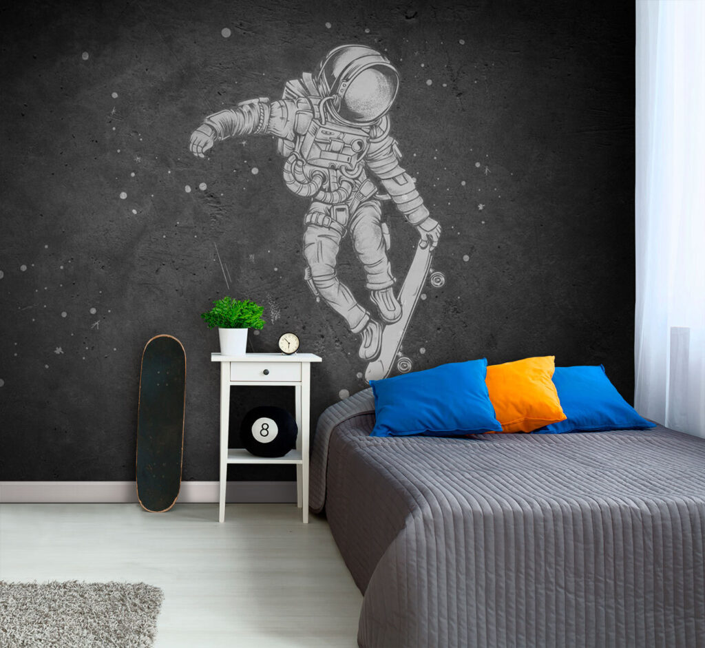 Astronauta de skate — interior 1