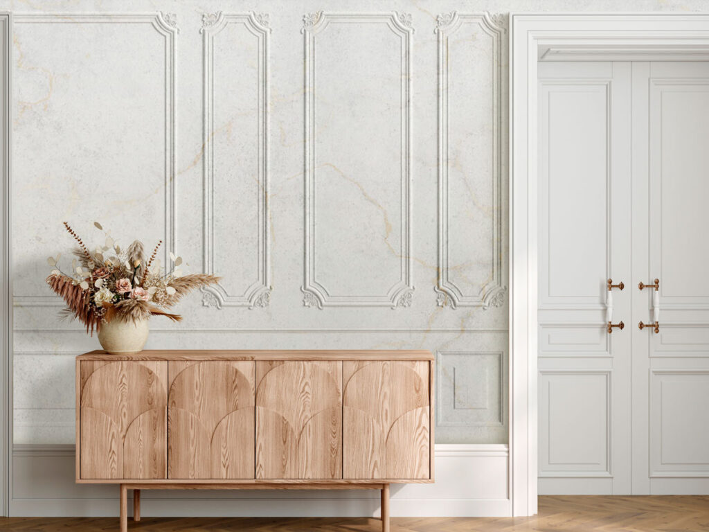Painéis brancos decorativos — interior 1