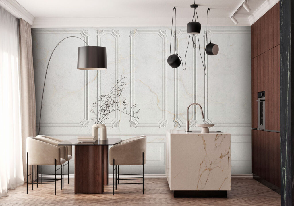 Painéis brancos decorativos — interior 2