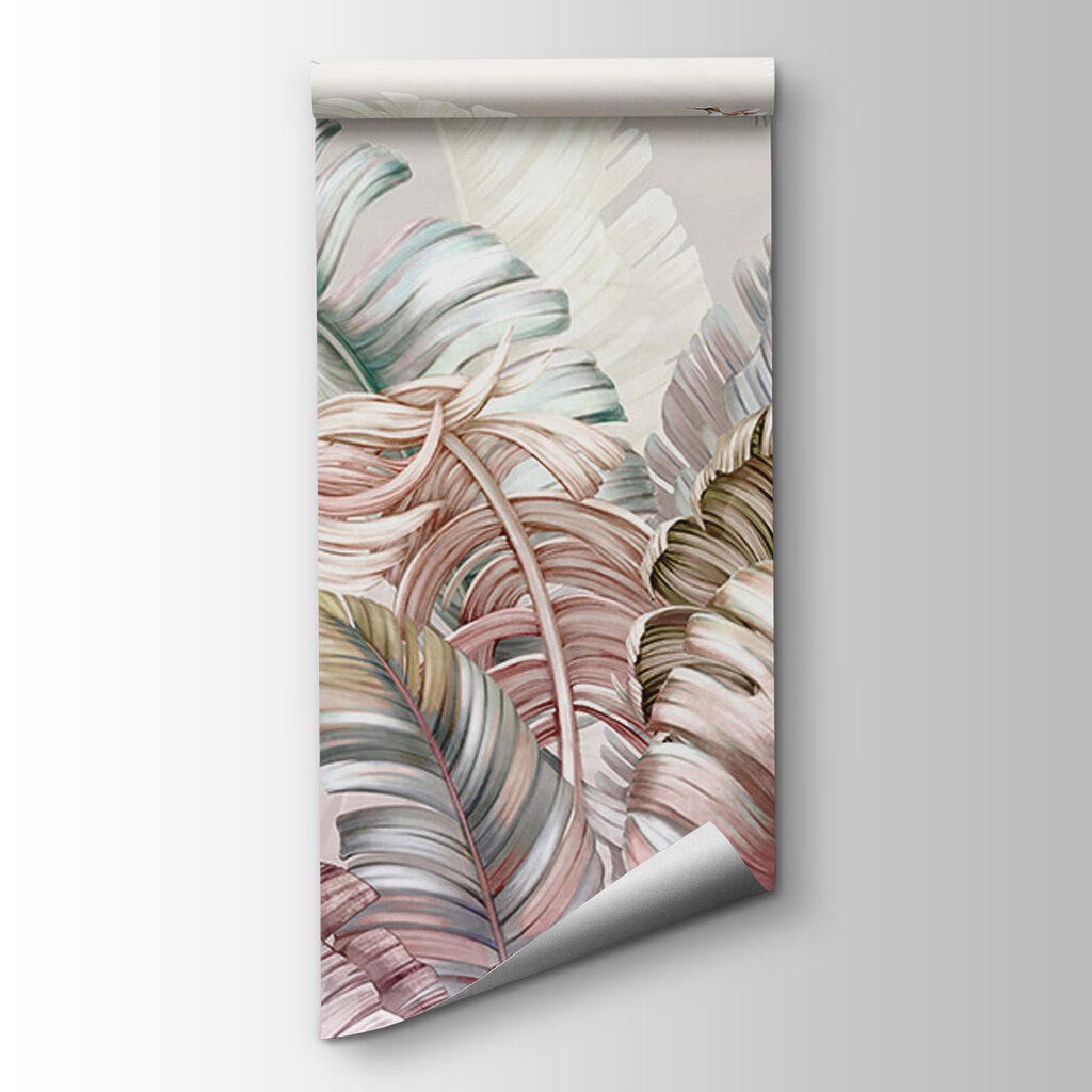 Folhas tropicais pastel — vista do produto
