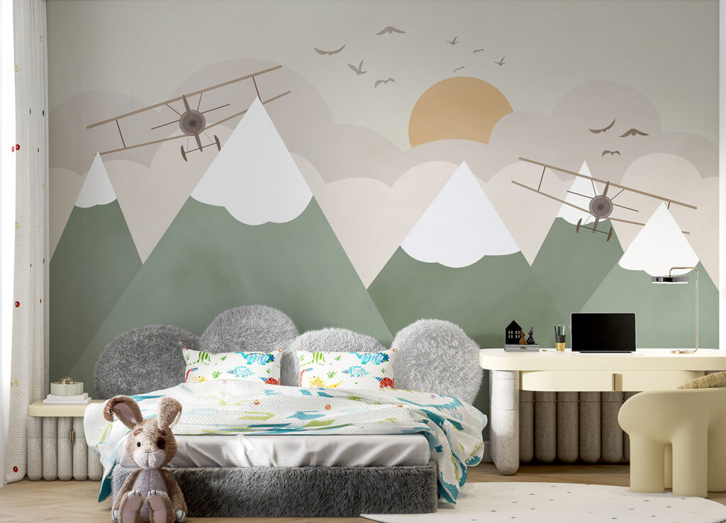 Aviões sobre cumes verdes — interior 3
