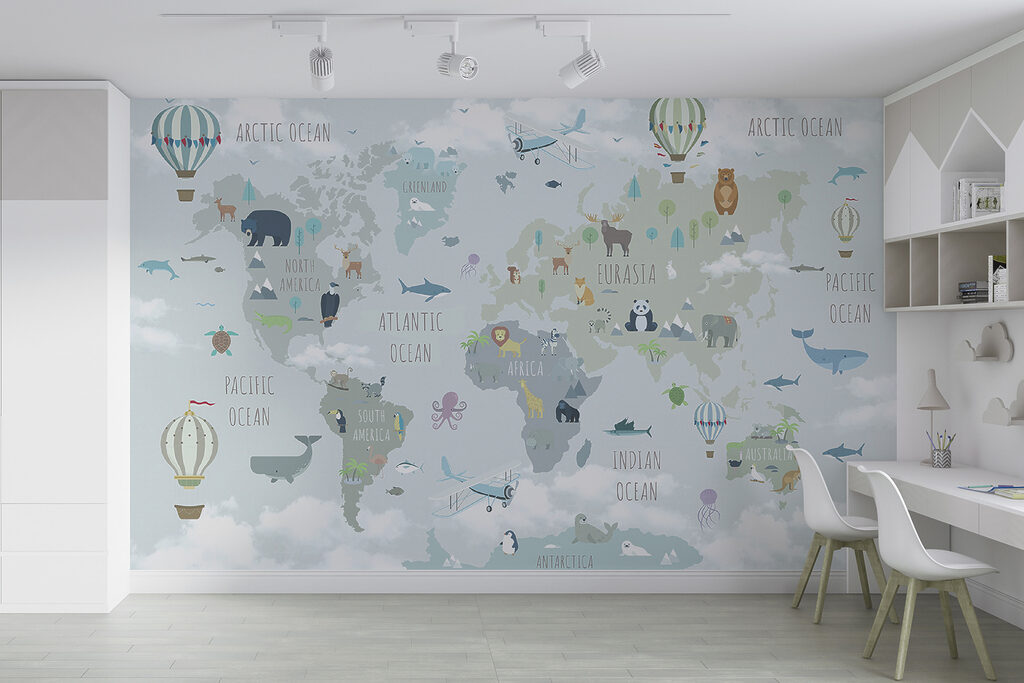 Mapa animal com balões — interior 5
