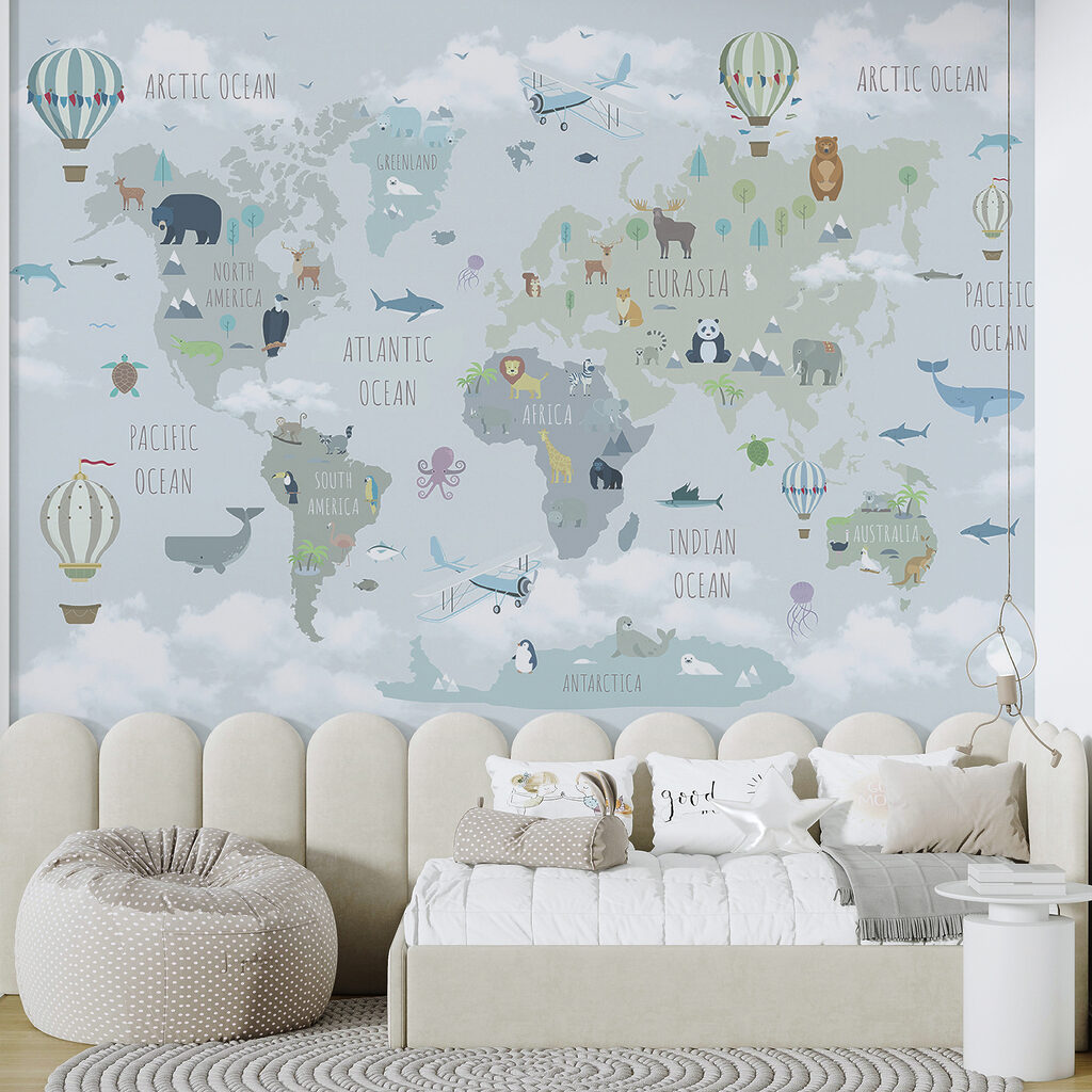 Mapa animal com balões — interior 6