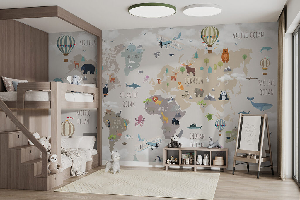 Mapa animal com balões — interior 9