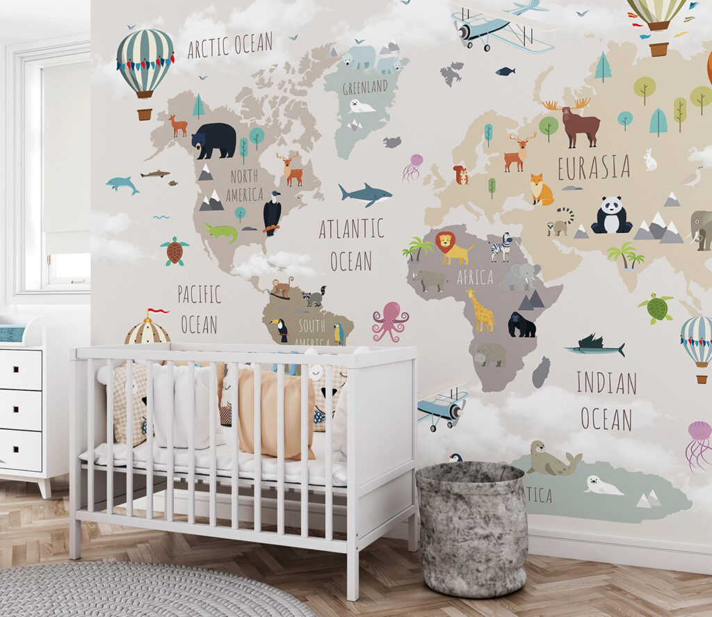 Mapa animal com balões — interior 6