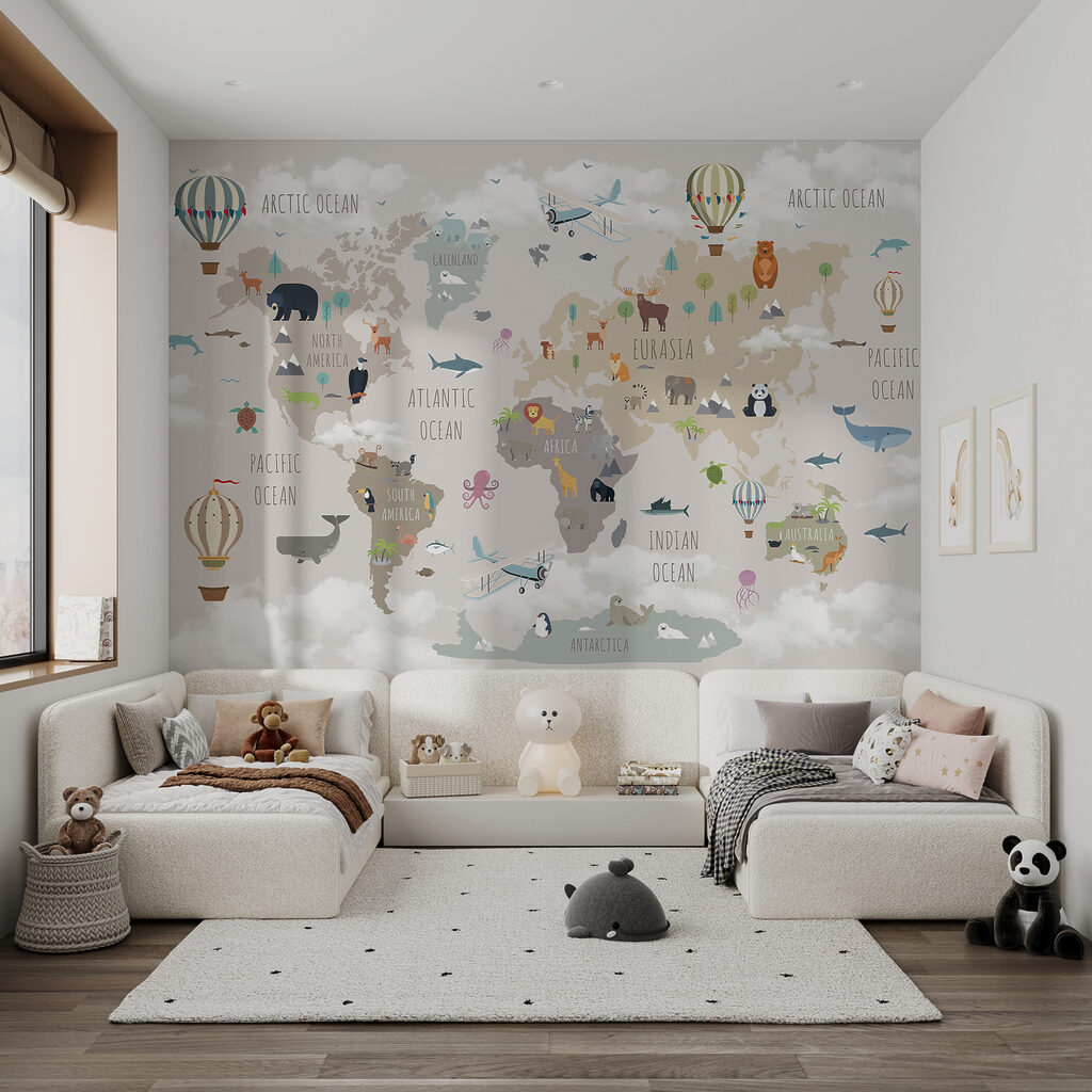 Mapa animal com balões — interior 7