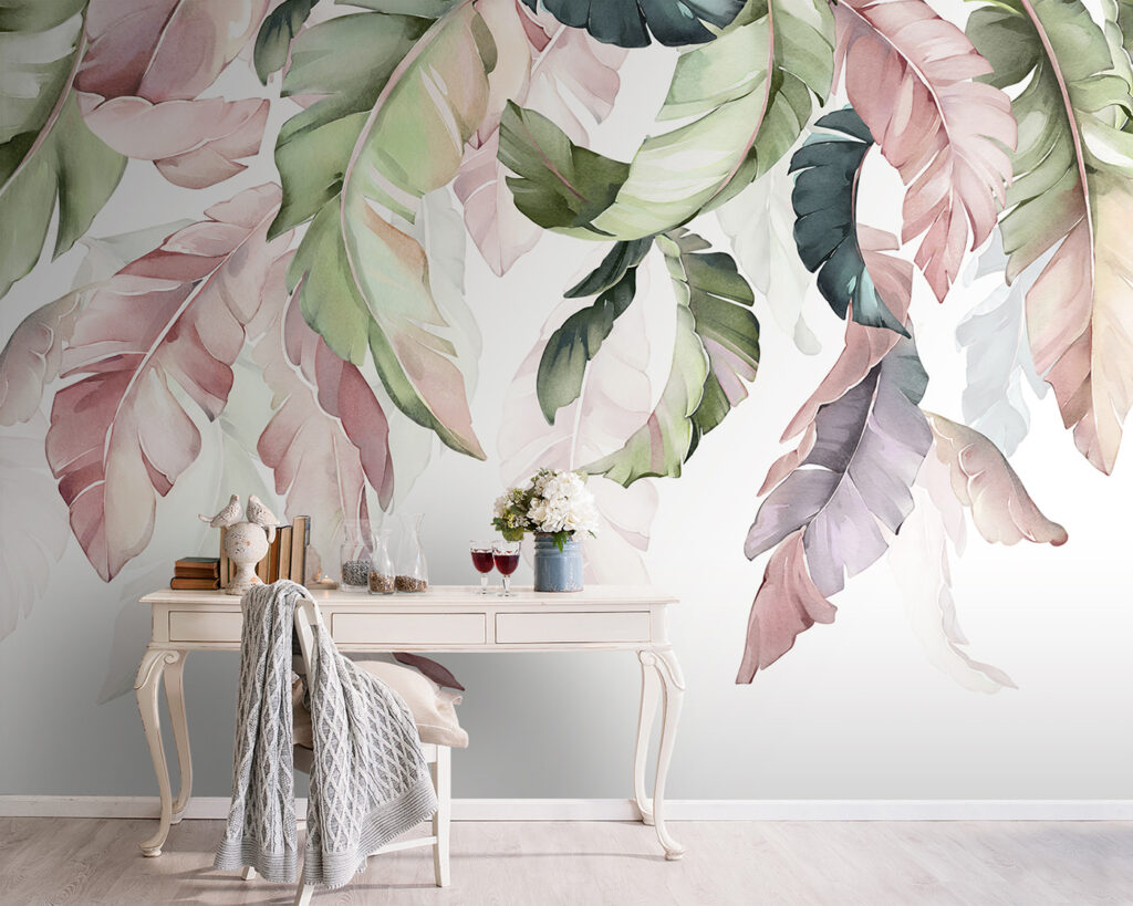 Folhas pastel pendentes — interior 4