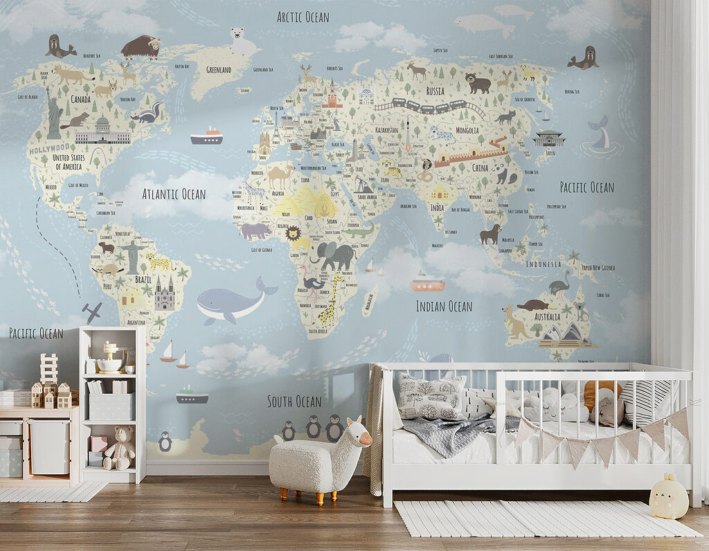 Mapa com amigos viajantes — interior 2