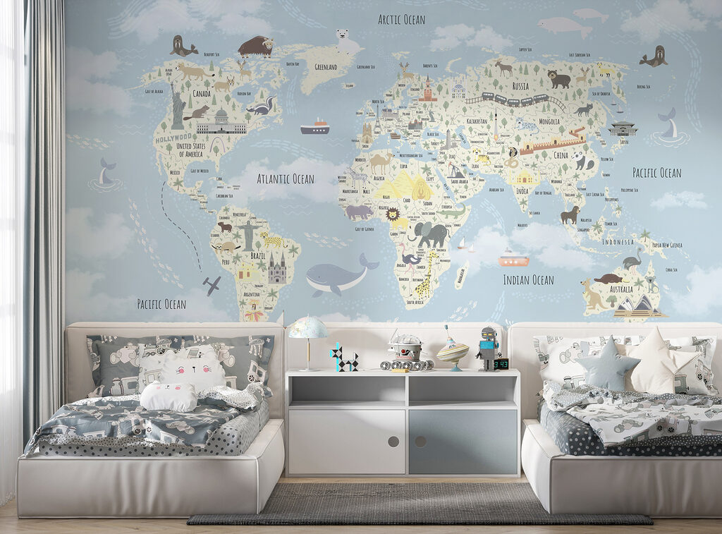 Mapa com amigos viajantes — interior 3