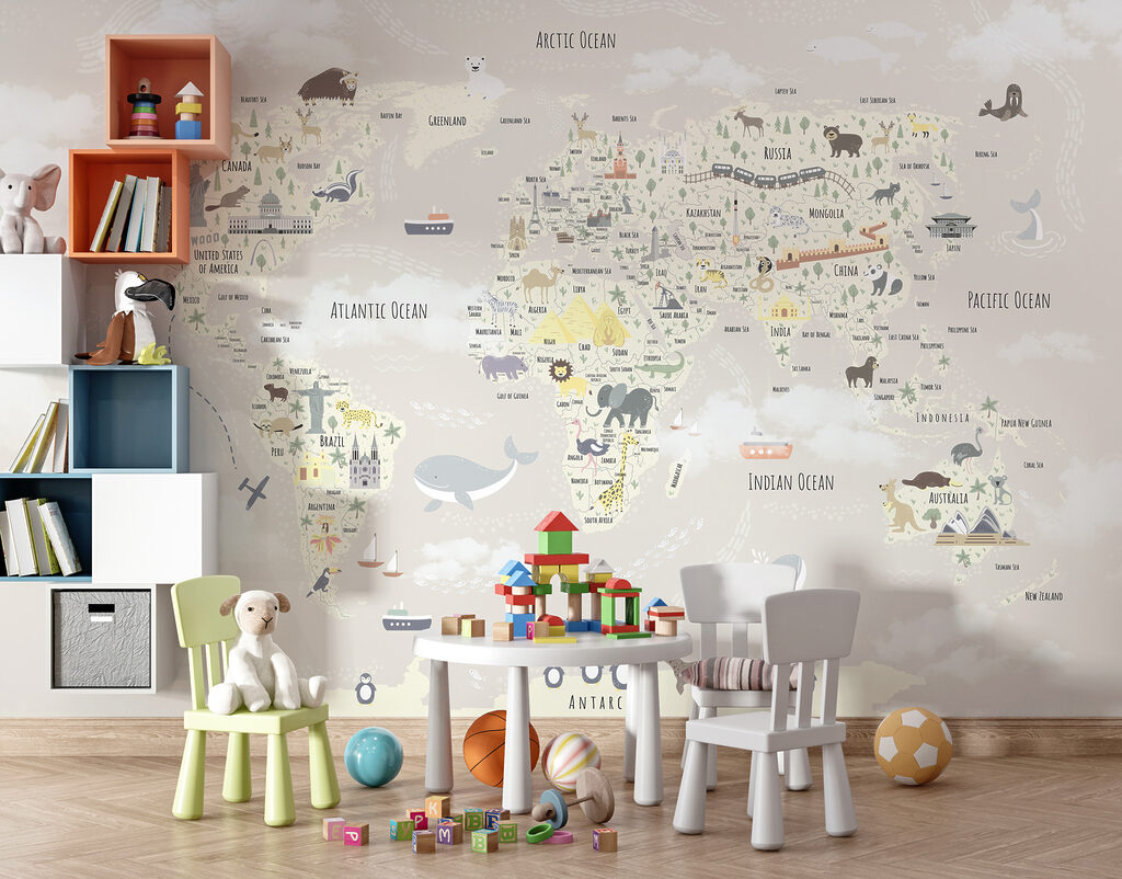 Mapa com amigos viajantes — interior 3
