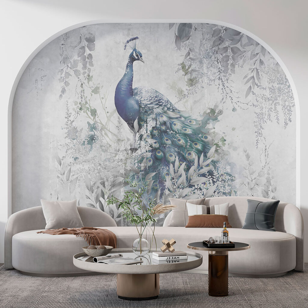Pavão em névoa cinzenta — interior 3
