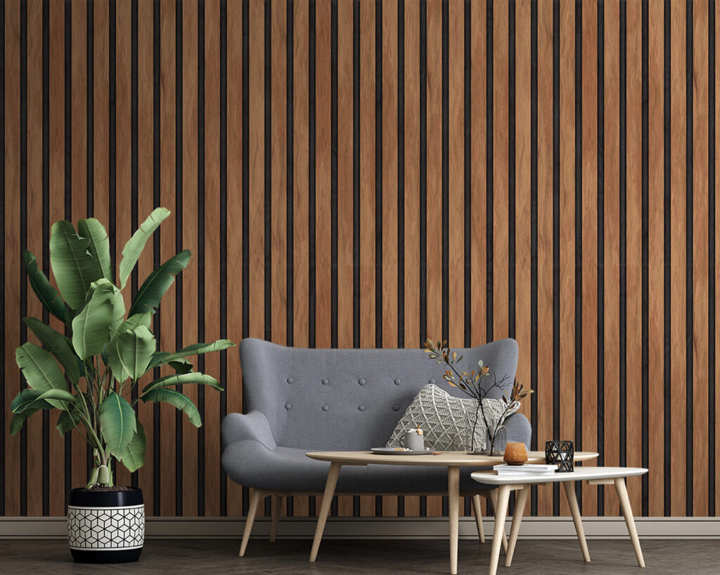 Ripas em castanho quente — interior 1