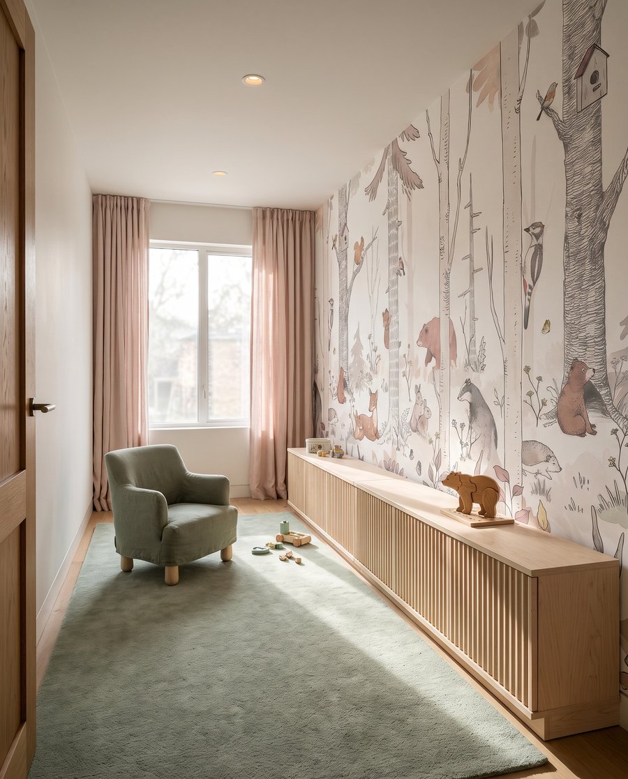 Animais entre caules finos — interior 5