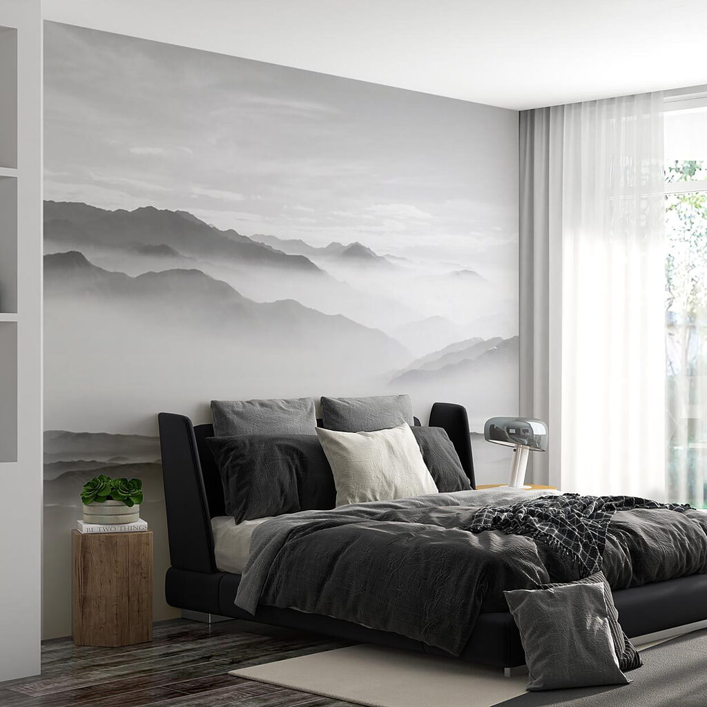 Montanhas cinzentas na neblina — interior 4