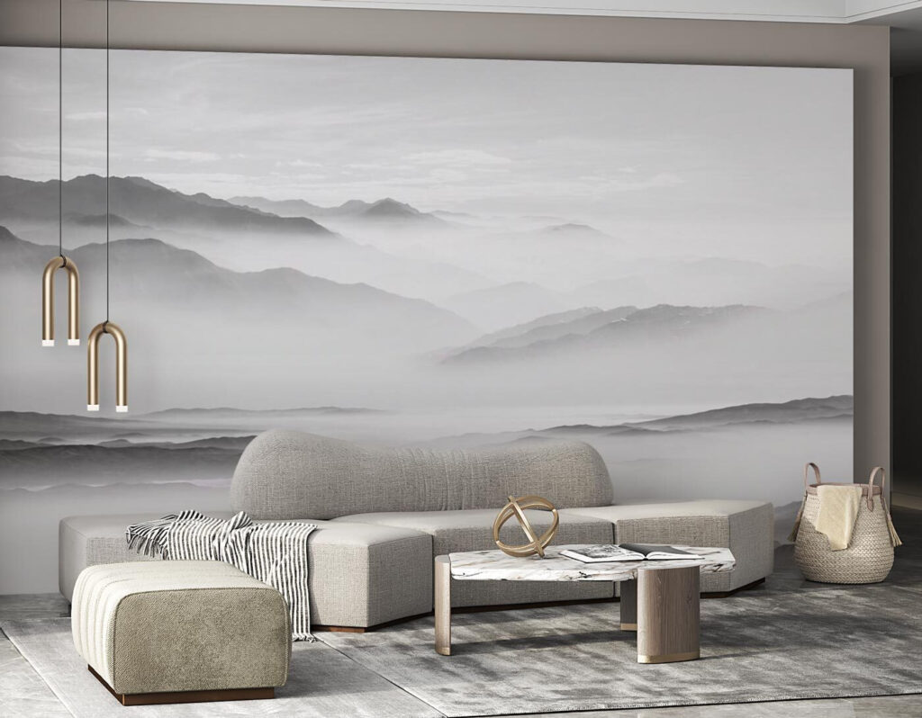Montanhas cinzentas na neblina — interior 3