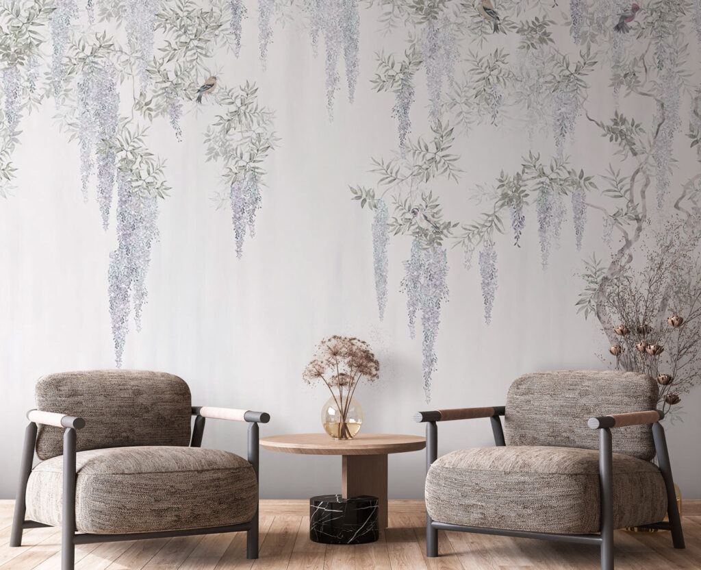 Véu de flores prateado — interior 3