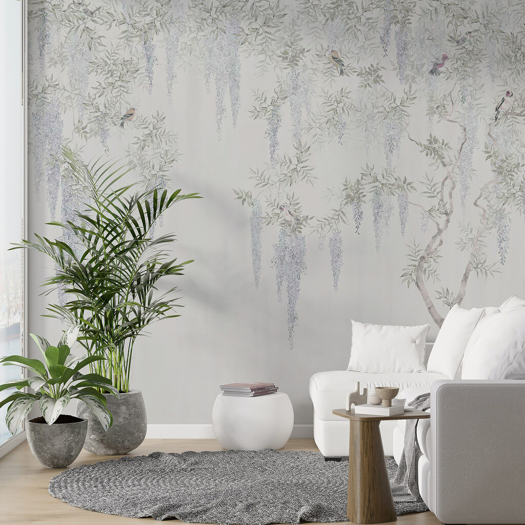 Véu de flores prateado — interior 4