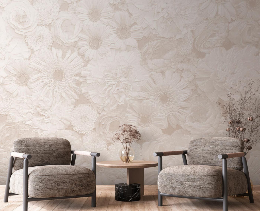 Desenhos de flores brancas — interior 2