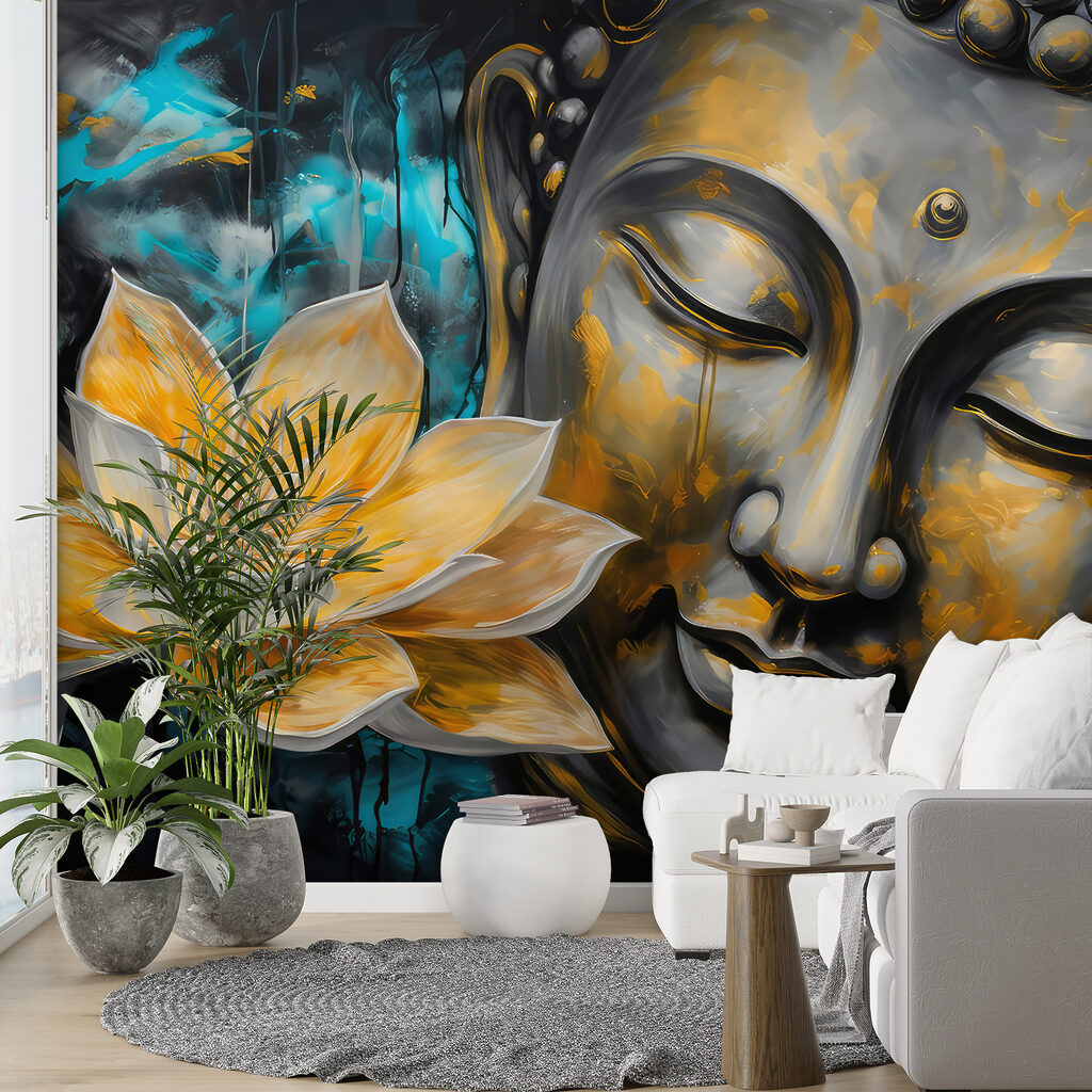 Buda com lótus dourado — interior 3