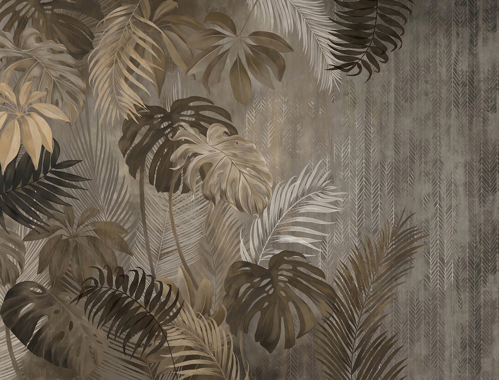 Folhas em sombras castanhas — design completo