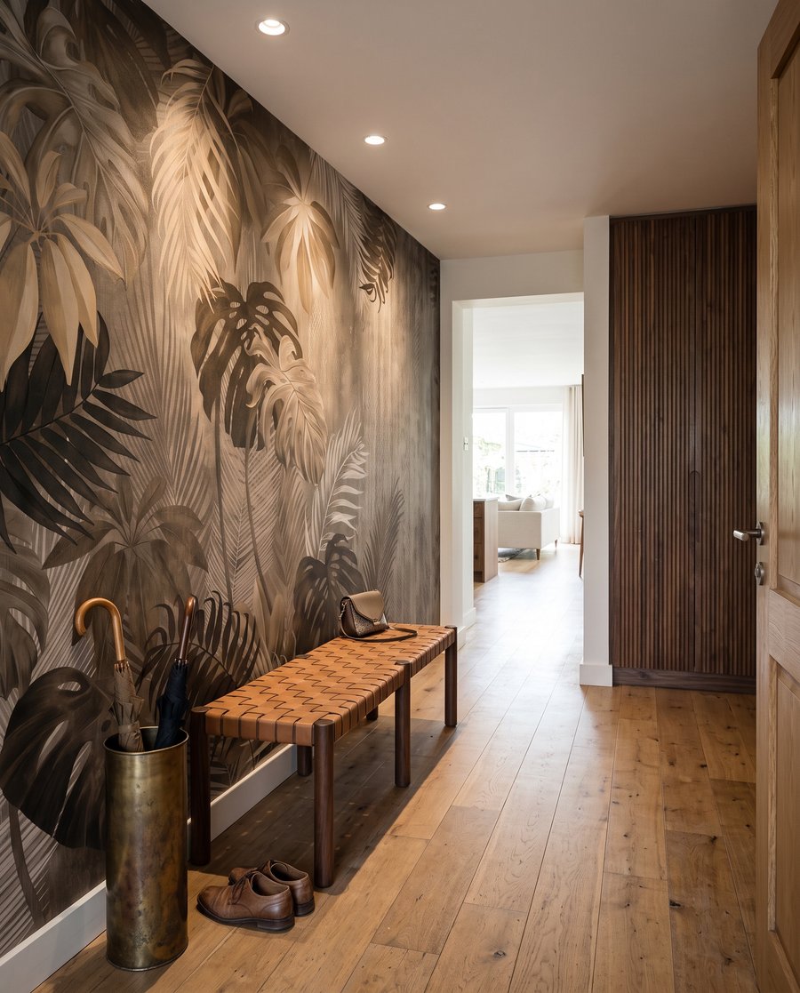 Folhas em sombras castanhas — interior 5