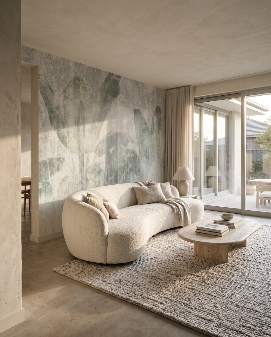 Folhas atrás de névoa — interior 4