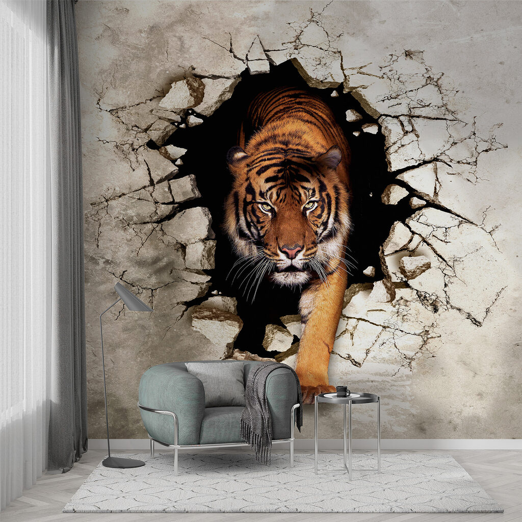 Tigre através da parede — interior 3