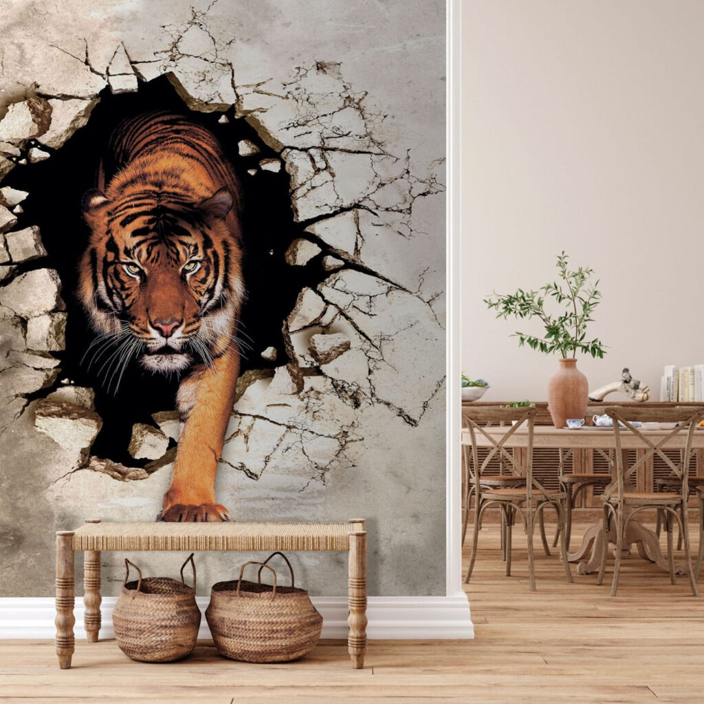 Tigre através da parede — interior 2