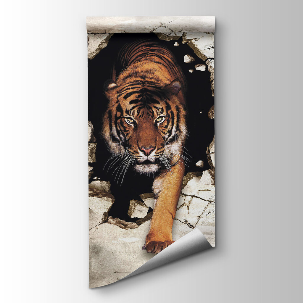 Tigre através da parede — vista do produto